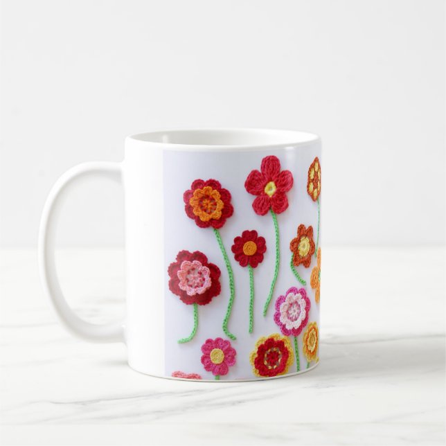 Crochet Flowers Mug (Left)