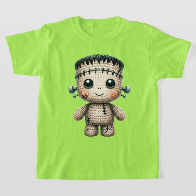 Crochet Frankenstein T-Shirt (Laydown)