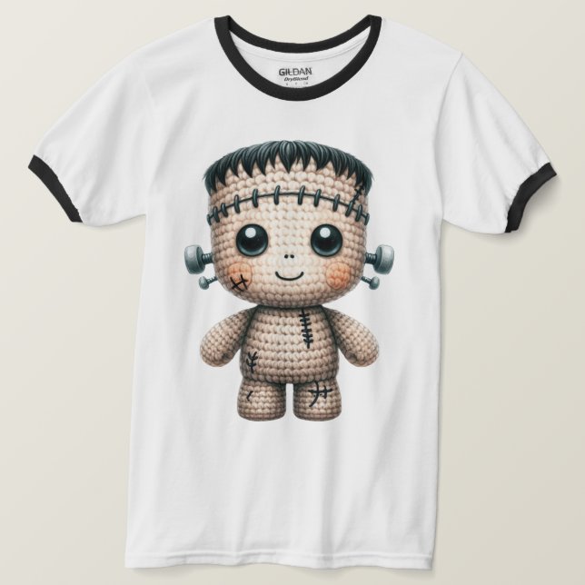 Crochet Frankenstein T-Shirt (Design Front)