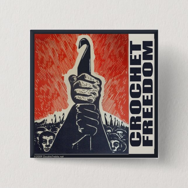Crochet Freedom - button (Front)