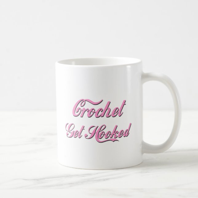Crochet Get Hooked Coffee Mug (Right)