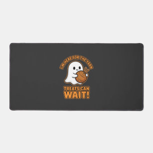 Crochet Ghost Yarn Halloween Design Desk Mat