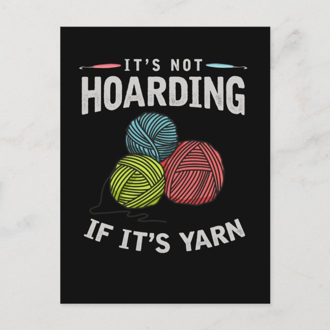 Crochet Hobby Crafting Yarn Knitter Postcard (Front)