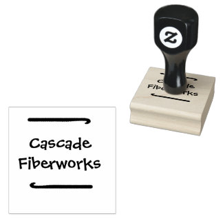 Crochet hook small business Wood Stamp