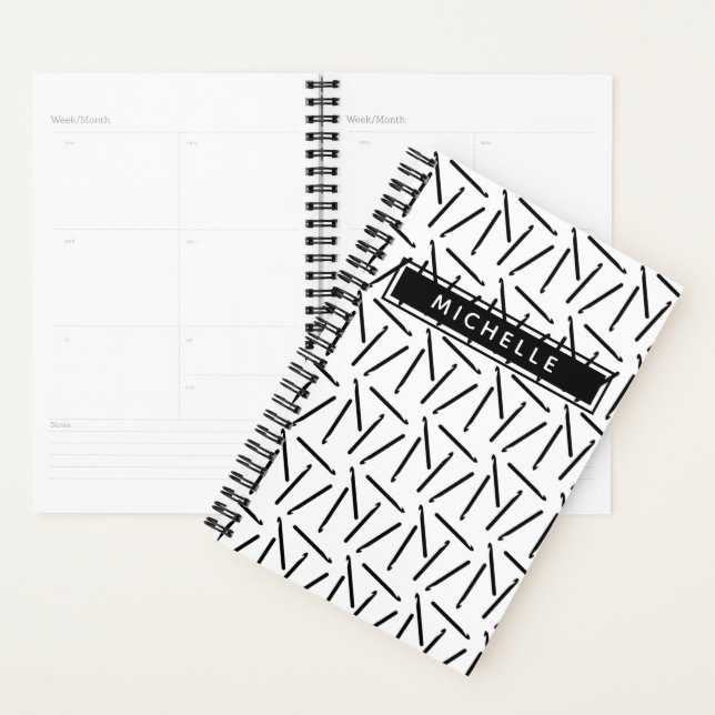 Crochet Hooks Maker Notes Print + Name / Text Planner (Display)