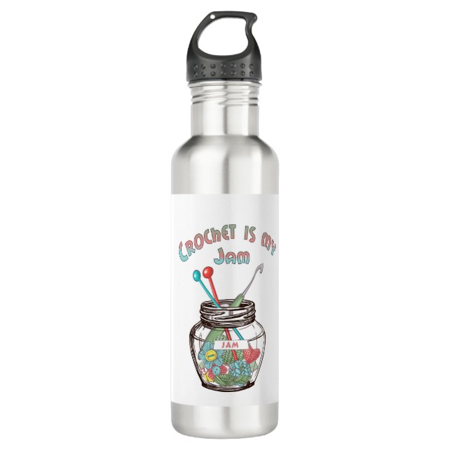 Crochet is my Jam 710 Ml Water Bottle (Front)