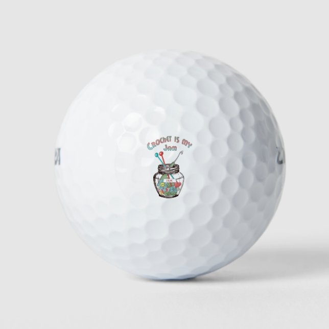 Crochet is my Jam Golf Balls (Front)