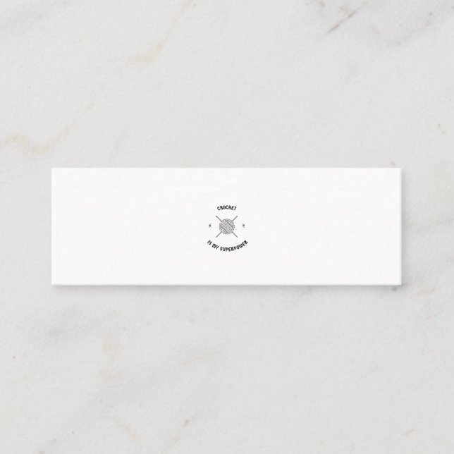 Crochet is my superpower calling card (Front)