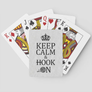 Crochet • Keep Calm Hook On Crafts Light Playing Cards