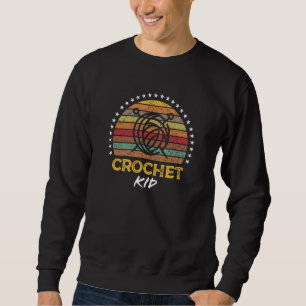Crochet Kid Boy Girl Teenager Teen Crocheting Knit Sweatshirt