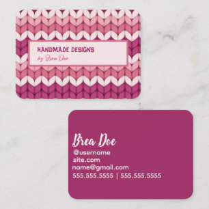 Crochet Knitting Business Card