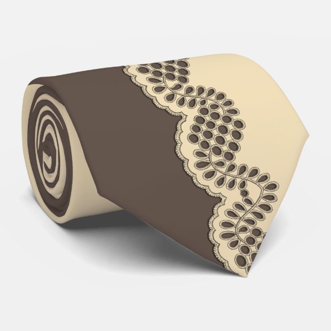 Crochet Lace Tie (Rolled)