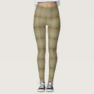 Crochet Look Leggings in Colour Pear- HAMbyWG
