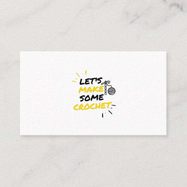 Crochet makers calling card (Front)