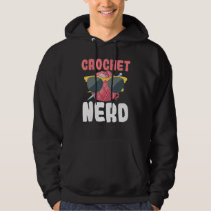 Crochet Nerd Sunglasses Sewing Knit Quilt Yarn Hum Hoodie