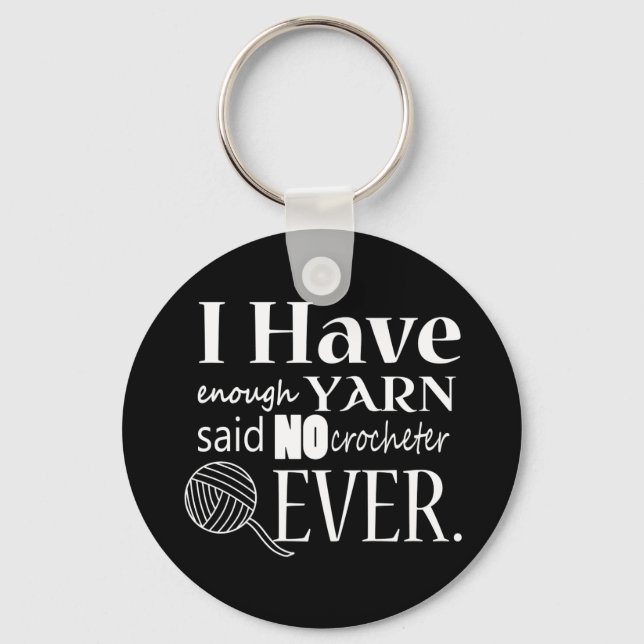Crochet • Not Enough Yarn Crafts Key Ring (Front)