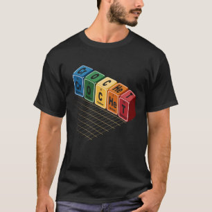 Crochet Periodic Table Elements Colourful Chemistr T-Shirt