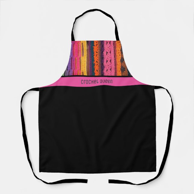 Crochet Queen  Gift All-Over Print Apron (Front)