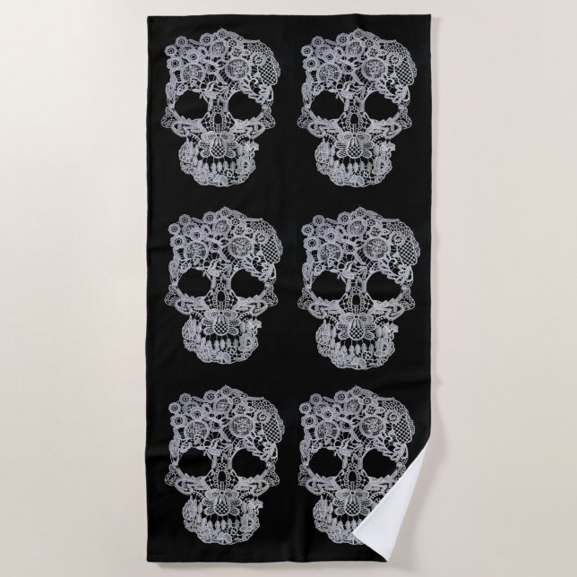Crochet skull beach towel (Front)