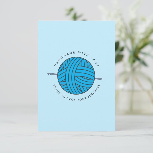 CROCHET SPECIAL THANK YOU Customer Card (Standing Front)