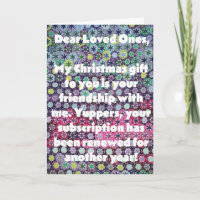Crochet Temperature Blanket Snarky Christmas Card