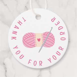 Crochet Thank You For Your Order Favour Tags