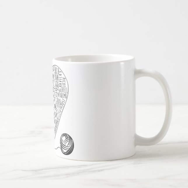 Crochet Words Mug (Right)