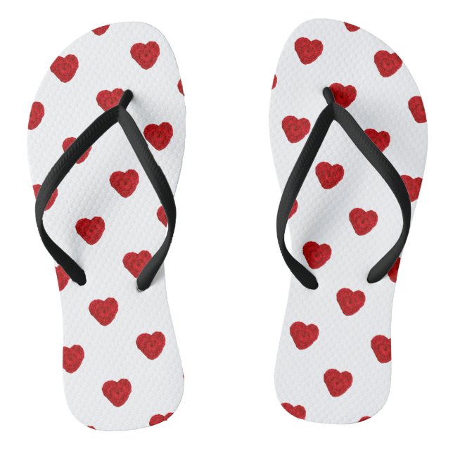 Crochet Yarn Hearts Handmade Crafts Small Jandals (Footbed)