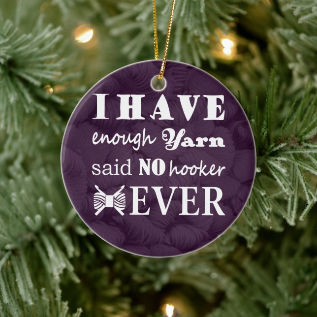 Crochet - Yarn Hoarder Crafts Dark Ceramic Tree Decoration (Tree)