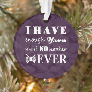 Crochet - Yarn Hoarder Crafts Dark Ornament