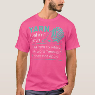 Crocheter Wool Yarn Funny Definition Quote Crochet T-Shirt