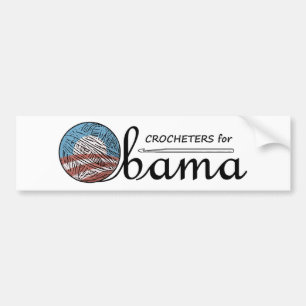 Crocheters for Obama Bumper Sticker #1