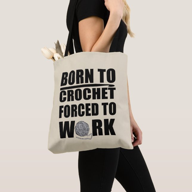 crocheters gift funny crochet quote tote bag (Close Up)