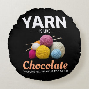 Crocheting Crochet Chocolate Knitting Crochet Round Cushion