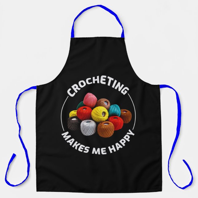 Crocheting Crochet Knitting Crocheter Apron (Front)