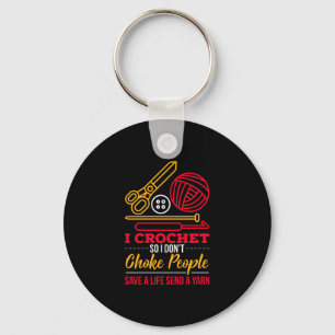Crocheting Crocheter Gift Key Ring