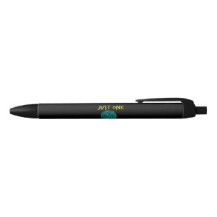 Crocheting Knitting Black Ink Pen
