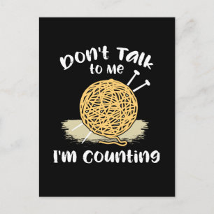 Crocheting Knitting Gift Postcard