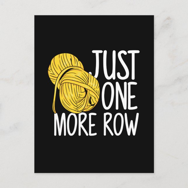 Crocheting Knitting Postcard (Front)