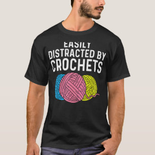 Crocheting Knitting Quilting Sewing Women Girls T-Shirt