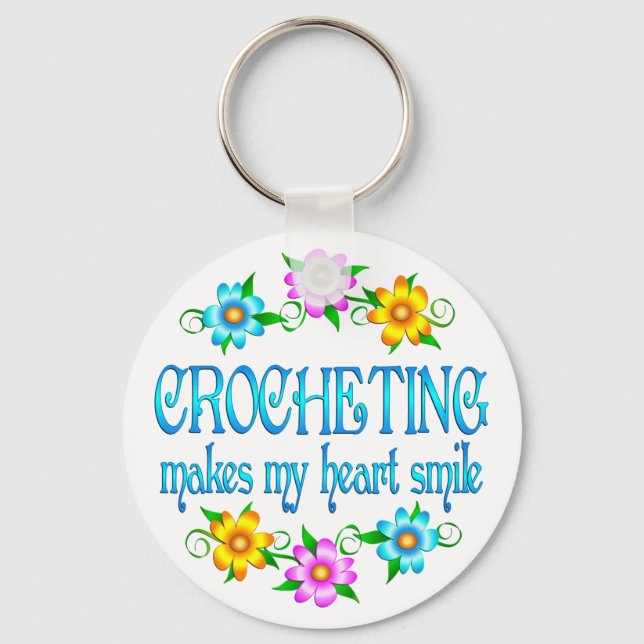 Crocheting Smiles Key Ring (Front)