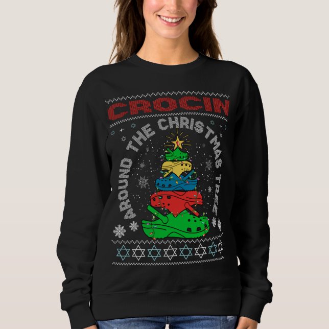 Crocin Around the Christmas Tree Sweatshirt (Front)