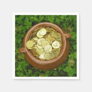 Crock of Gold With Shamrocks! Napkins