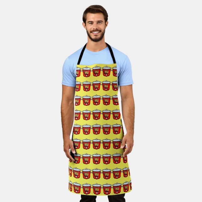 Crock Star Crock Pot Cooking  Apron (Worn)