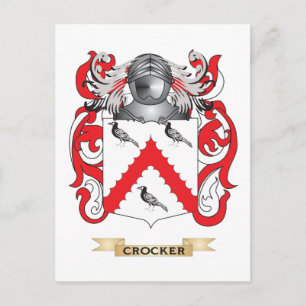 Crocker Coat of Arms Postcard