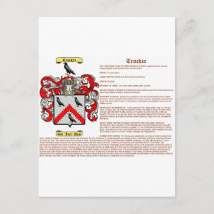 crocker (meaning) postcard