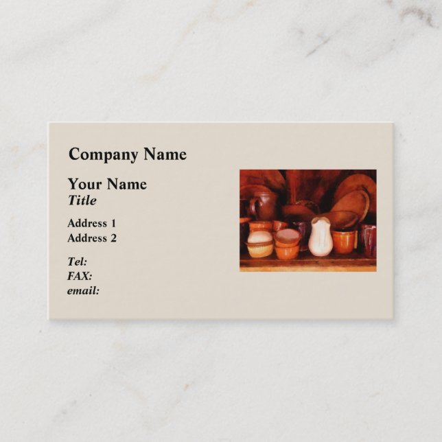 Crockery Business Card (Front)