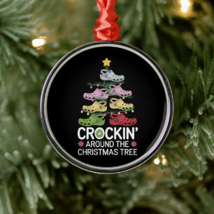 Crockin' Around The Christmas Tree Metal Tree Decoration