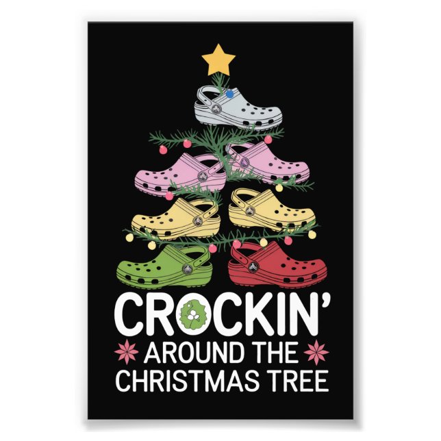 Crockin' Around The Christmas Tree Photo Print (Front)