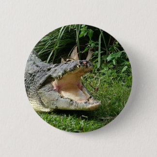 Crocodile 6 Cm Round Badge